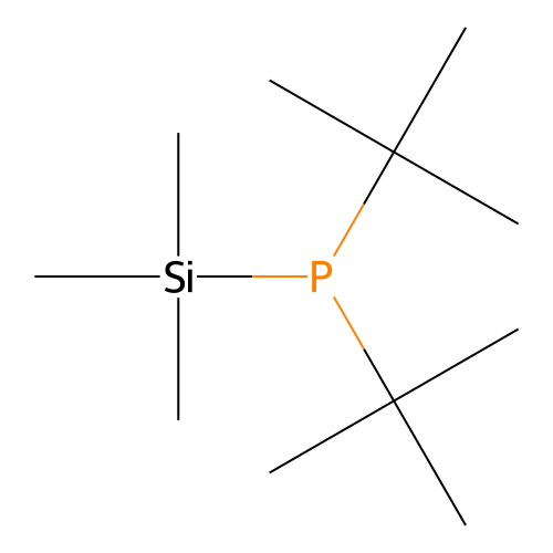 Di-t-butyl(trimethylsilyl)phosphin structure