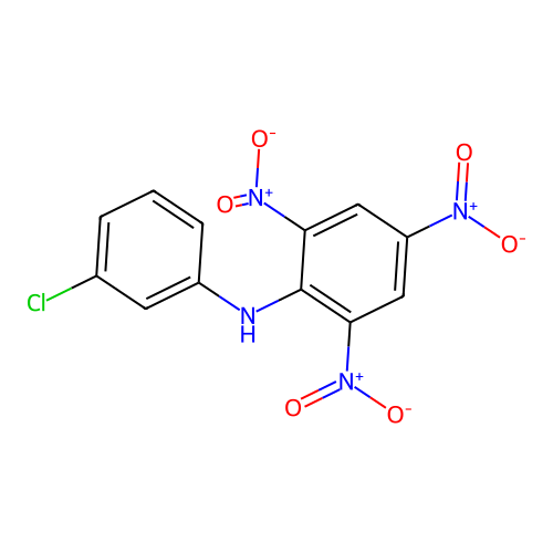 N-(3-Chlorophenyl)-2,4,6-trinitroaniline structure