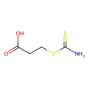 3-(Thiocarbamylthio)propionic acid structure