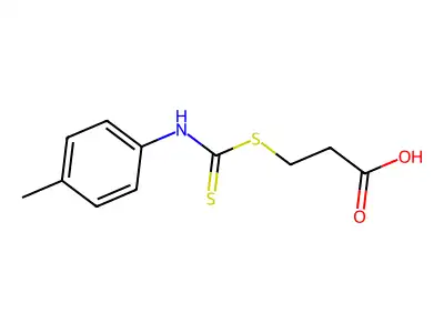 3-(p-Tolylcarbamothioylsulfanyl)propanoic acid structure