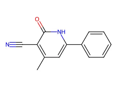 4-Methyl-2-oxo-6-phenyl-1,2-dihydro-3-pyridinecarbonitrile structure