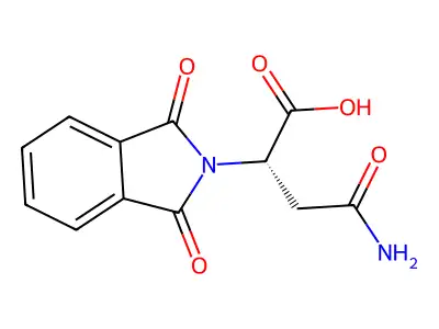 N-alpha-Phthalyl-L-Asparagine structure