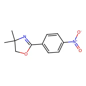 4,4-dimethyl-2-(4-nitrophenyl)-5H-1,3-oxazole structure