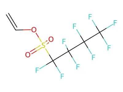 Vinyl nonafluoro-1-butanesulfonate structure