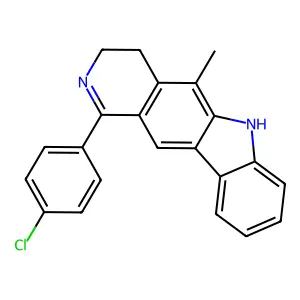 1-(4-Chlorophenyl)-5-methyl-4,6-dihydro-3h-pyrido[4,3-b]carbazole structure