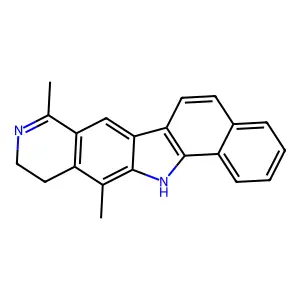 13H-Benzo[a]pyrido[3, 10,11-dihydro-8,12-dimethyl- structure