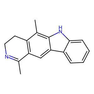 1,5-dimethyl-3,4-dihydro-2H-pyrido[4,3-b]carbazole structure