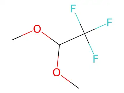 Trifluoroacetaldehyde dimethyl acetal structure