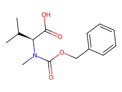 2-{[(Benzyloxy)carbonyl](methyl)amino}-3-methylbutanoic acid structure