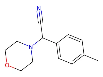 2-Morpholino-2-(p-tolyl)acetonitrile structure