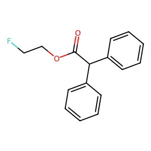 2-Fluoroethyl diphenylacetate structure