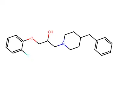 1-(4-Benzylpiperidin-1-yl)-3-(2-fluorophenoxy)propan-2-ol structure