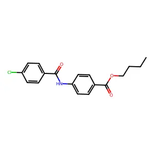 Butyl 4-(4-chlorobenzamido)benzoate structure
