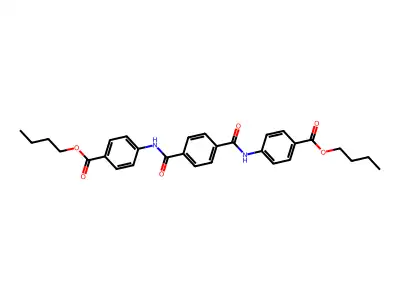 Butyl 4-[[4-[(4-butoxycarbonylphenyl)carbamoyl]benzoyl]amino]benzoate structure