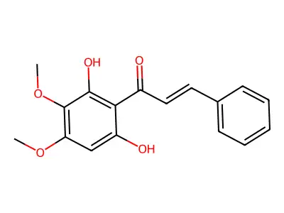 1-(2,6-Dihydroxy-3,4-dimethoxyphenyl)-3-phenylprop-2-en-1-one structure