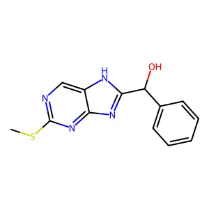 [2-(Methylsulfanyl)-7h-purin-8-yl](phenyl)methanol structure