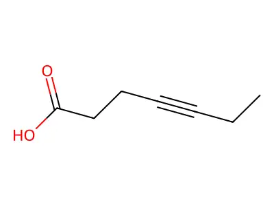 4-庚炔酸 structure