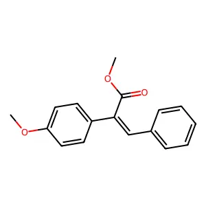 Methyl 2-(4-methoxyphenyl)-3-phenylacrylate structure
