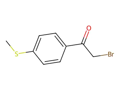 2-Bromo-1-(4-methylsulfanylphenyl)ethanone structure