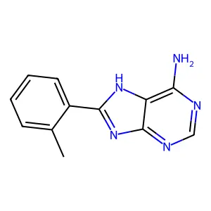 8-(2-methylphenyl)-7H-purin-6-amine structure