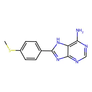 8-(4-methylsulfanylphenyl)-7H-purin-6-amine structure