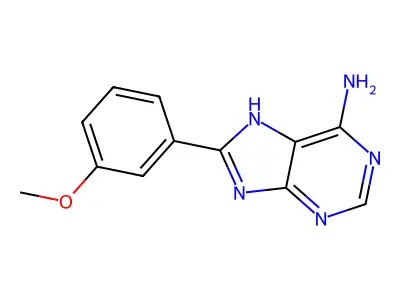 8-(3-methoxyphenyl)-7H-purin-6-amine structure