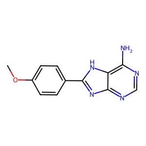 8-(4-methoxyphenyl)-7H-purin-6-amine structure