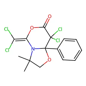 8,8-dichloro-5-(dichloromethylidene)-3,3-dimethyl-8a-phenyl- structure