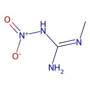 N-methyl-N'-nitroguanidine structure