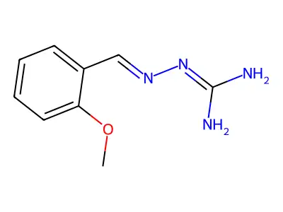 Amino(2-(2-Methoxybenzylidene)Hydrazinyl)Methaniminium Chloride structure