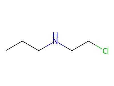 N-(2-chloroethyl)propan-1-amine structure