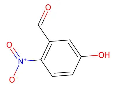 5-羟基-2-硝基苯甲醛 structure