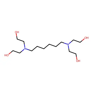 2-[6-(Bis(2-hydroxyethyl)amino)hexyl-(2-hydroxyethyl)amino]ethanol structure