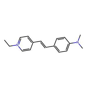 4-(4-Dimethylaminostyryl)-1-ethylpyridinium structure
