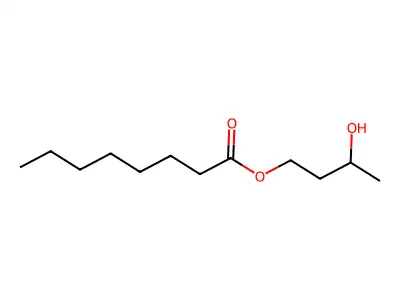 3-Hydroxybutyl octanoate structure