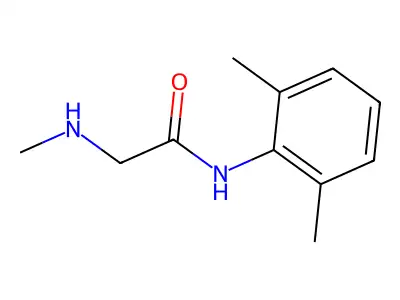 N-(2,6-dimethylphenyl)-2-(methylamino)acetamide structure