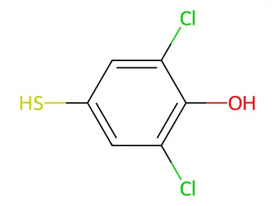 2,6-Dichloro-4-mercaptophenol structure