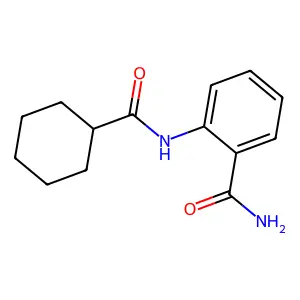 2-(Cyclohexylcarbonylamino)benzamide structure