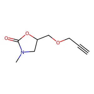 3-Methyl-5-(prop-2-ynoxymethyl)-1,3-oxazolidin-2-one structure