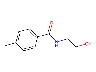 N-(2-hydroxyethyl)-4-methylbenzamide structure