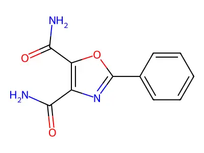 4,5-Oxazoledicarboxamide, 2-phenyl- structure