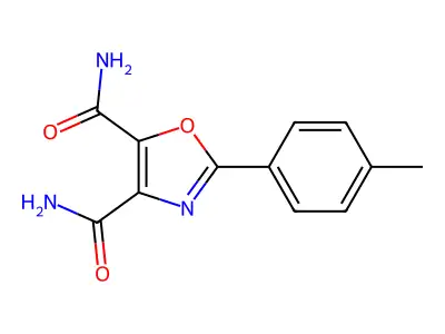 4,5-Oxazoledicarboxamide, 2-(4-methylphenyl)- structure