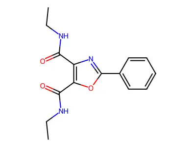 N~4~,N~5~-Diethyl-2-phenyl-1,3-oxazole-4,5-dicarboximidic acid structure