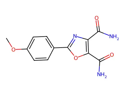 4,5-Oxazoledicarboxamide, 2-(4-methoxyphenyl)- structure