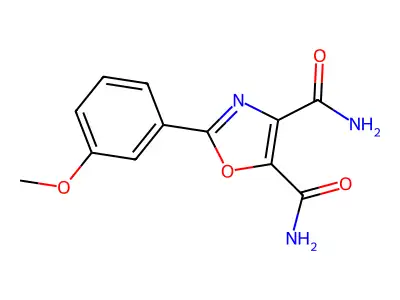 4,5-Oxazoledicarboxamide, 2-(3-methoxyphenyl)- structure