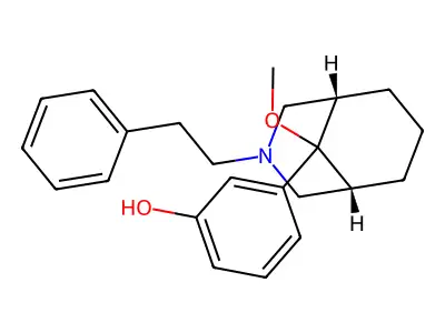 Phenol, 3-(9-methoxy-3-phenethyl-3-azabicyclo(3.3.1)non-9-yl)-, syn- structure