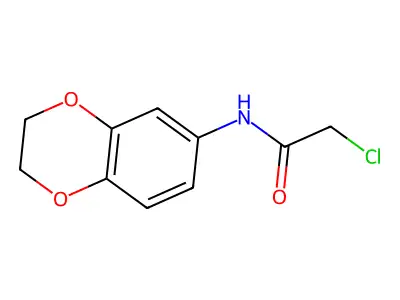 2-chloro-N-(2,3-dihydro-1,4-benzodioxin-6-yl)acetamide structure