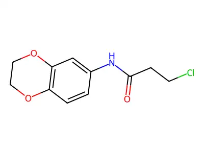 3-chloro-N-(2,3-dihydro-1,4-benzodioxin-6-yl)propanamide structure