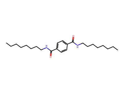 1-N,4-N-dioctylbenzene-1,4-dicarboxamide structure