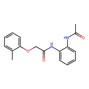 N-[2-(acetylamino)phenyl]-2-(2-methylphenoxy)acetamide structure